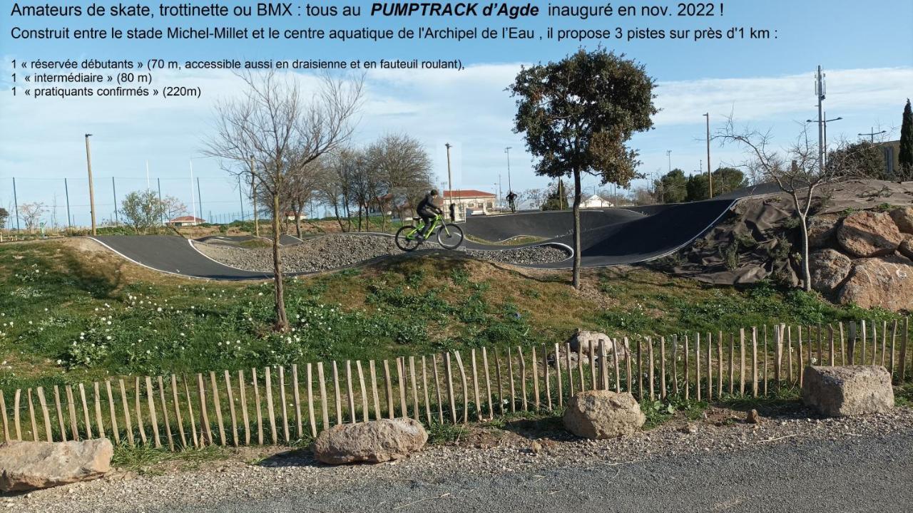 Lara 2 - T2 Balcon Piscine Lit Double & Clic-Clac Parking Pres Du Centre-Port Et Ile Loisirs 阿格德 外观 照片